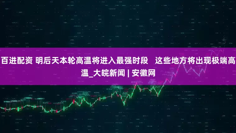 百进配资 明后天本轮高温将进入最强时段   这些地方将出现极端高温_大皖新闻 | 安徽网